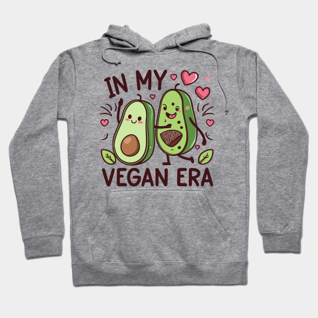 "In My Vegan Era" Avocado Tee | Adorable Avocado Shirt | Perfect for Vegan Lifestyle Enthusiasts | Cute Gift for her Hoodie by Indigo Lake